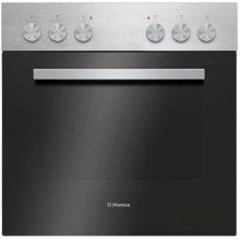 Pachet incorporabil Hansa Fine Design BCCI62061, plita electrica, 4 zone, 8 functii, girll, ventilator, incalzire rapida, ChildLock, plita ceramica, 62 L, Clasa A, inox/negru