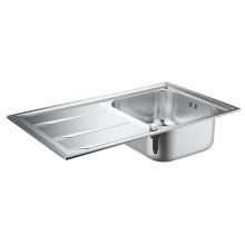 Chiuveta din otel inoxidabil GROHE 31566SD0 cu picurator, Argintiu