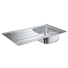 Chiuveta din otel inoxidabil Grohe 31552SD0, cu picurator, Argintiu