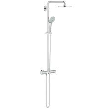 Sistem dus cu termostat pentru montare pe perete Grohe 27964000, Argintiu