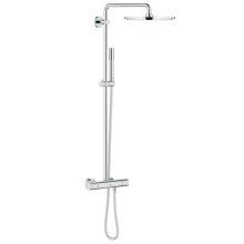 Sistem de dus Grohe 27966000, cu termostat pentru montare pe perete, Argintiu