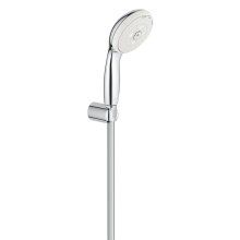 Set dus Grohe 27849001, Suport perete, furtun 1.75 m, 3 tipuri jet, Argintiu