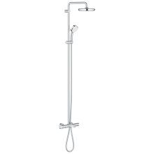 Sistem de dus cu termostat Grohe New Tempesta Cosmopolitan 210 26223001, Montare pe perete, 210 mm, Anti-oparire, Anti-calcar, Ajustabil, Crom