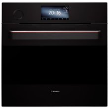 Cuptor incorporabil Hansa IN BOES699910, gatire cu aburi, display, touch, soft close/open, 10 functii, ventilator, grill, sonda friptura, ghidaje telescopice, 66 L, clasa A, negru
