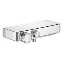 Baterie de dus cu termostat Grohe Grohtherm SmartControl, butoane push, CoolTouch, EasyTray, crom