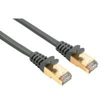 Cablu de retea CAT 5e, STP, placate cu aur, ecranat, gri, 3 m