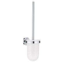 Perie WC Grohe Essentials 40374001, fixare perete ascunsa, sticla/metal, Crom
