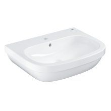 Lavoar Grohe Euro Ceramic, montare pe perete, preaplin, 650 x 515 mm, Alb