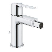 Baterie bideu Grohe Lineare, marimea S, monocomanda, cartus ceramic, set evacuare inclus, limitator temperatura, Crom