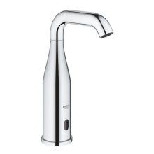 Baterie cu senzor infrarosu Grohe Essence E, senzor bidirectional, ventil electromagnetic, baterie litiu, 150 actionari/zi, dezinfectare termica, 7 programe presetate, Crom
