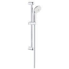 Set dus Grohe Tempesta 100, bara 600 mm, furtun 1750 mm, 4 pulverizari, anti-calcar, ShockProof, crom/alb