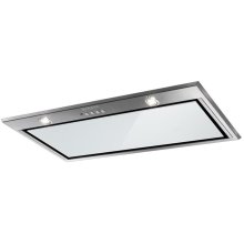 Hota incorporabila Faber INCA LUX EV8 X/WH A52, 52 cm, 660 m3h, 71 dB, 1 motor, filtru aluminiu, clasa C, butoare push, Inox/ Alb