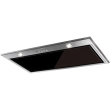 Hota incorporabila Faber INCA LUX EV8 X/BK A52, 52 cm, 660 m3h, 71 dB, 1 motor, filtre aluminiu, clasa C, butoare push, Inox/ Negru