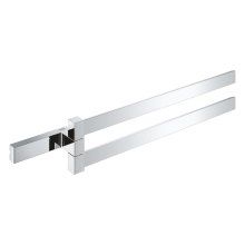 Bara de prosop dubla Grohe Selection Cube 40768000, Crom