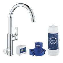 Baterie bucatarie cu filtru de apa Grohe Blue Pure Eurosmart 30383000, filtru 3000 L, Crom