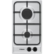 Plita cu gaz Hansa BHGI310101, 2 arzatoare, Aprindere electrica, Siguranta plita, Inox