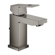 Baterie lavoar Grohe Eurocube 23127AL0, 3/8, monocomanda, marimea S, cartus ceramic, limitator, set evacuare, mat, Hard Graphite