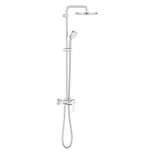 Sistem de dus Grohe Tempesta Cosmo 250 26673000, 1/2, aparent, 250 mm, 1 pulverizare, 1.75 m, monocomanda, anti-calcar, Crom