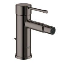 Baterie bideu Grohe Essence 32935A01, 3/8, monocomanda, cartus ceramic, evacuare cu tija, lucios, Hard Graphite
