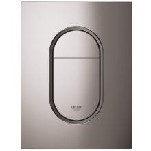 Placa de actionare Grohe Arena Cosmopolitan 37624A00, marimea S, dubla actionare, 13 x 17.2 cm, verticala, lucios, Hard graphite