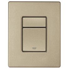 Placa de actionare Grohe Skate Cosmopolitan 38732EN0, dubla actionare, 15.6 x 17.2 cm, verticala, mat, Nickel