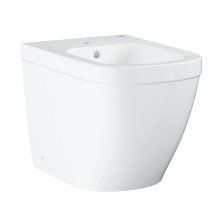 Bideu Grohe Euro Ceramic 3934000H, montare pe podea, anti-aderent, anti-bacterian, preaplin, elemente fixare, Alb