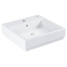 Lavoar Grohe Ceramic Cube 3948300H, 50 x 49 cm, cu preaplin, ceramica sanitara, Alb