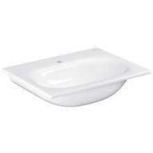 Lavoar Grohe Essence Vanity 3956800H, 60 x 46 cm, montare pe perete, preaplin, anti-aderent, anti-bacterian, ceramica sanitara, alb