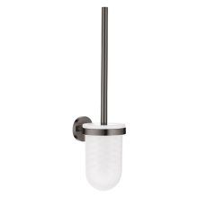 Perie WC Grohe Essentials 40374A01, suport perie, fixare ascunsa, sticla, metal, lucios, Hard Graphite