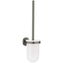 Perie WC Grohe Essentials 40374AL1, suport perie, fixare ascunsa, sticla, metal, mat, Hard Graphite