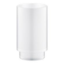 Pahar Grohe Selection 41029000, compatibil suport 41027000, sticla, Alb