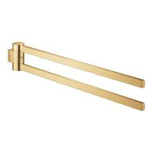 Suport prosop Grohe Selection 41063GL0, 400 mm, 2 suporti, montare pe perete, fixare ascunsa, pivotant, lucios, Cool Sunrise