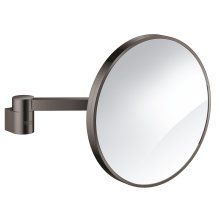 Oglinda barbierit Grohe Selection 41077A00, pivotanta, factor marire 7X, fixare ascunsa, lucios, Hard graphite