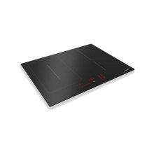 Plita inductie Faber FCH 64 BK KL, 4 zone, 58 x 52 cm, slider touch, sticla, cutting edge, bridge, K-Liink, Negru