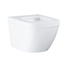 Vas WC Grohe Euro Ceramic 3920600H, suspendat, evacuare orizontala, rimless, fixare ascunsa, PureGuard, anti-bacterian, Alb
