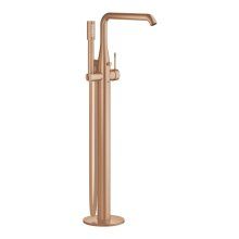 Baterie de cada Grohe Essence 23491DL1, montare pe podea, 1/2 inch, monocomanda, include set de dus, pivotanta, o pulverizare, necesita set fixare, mat, Warm sunset