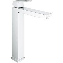 Baterie lavoar inalta montare blat Grohe Eurocube 23406000, crom, furtune flexibile, Crom