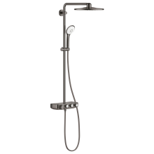 Sistem de dus Grohe Euphoria SmartControl 310 26507A00, termostat, 310 mm, aparent, butoane push&turn, anti-oparire, anti-calcar, ajustabil, lucios, Hard Graphite