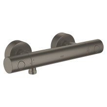 Baterie dus Grohe Grohtherm 1000 Cosmo 34065AL2, 1/2, termostat, aparent, protectie oparire, filtru impuritati, limitator, mat, Hard Graphite
