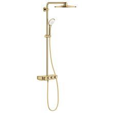 Sistem de dus Grohe Euphoria SmartControl 310 26507GL0, termostat, 310 mm, aparent, butoane push&turn, anti-oparire, anti-calcar, ajustabil, lucios, Cool sunrise