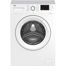 Masina de spalat rufe Slim Beko WUE6512XWST, 6 kg, 1000 RPM, Clasa E, Hygiene cu SteamCure, DrumClean SteamCure, Alb