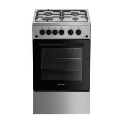 Aragaz Arctic AGG5611DTTLX, Gaz, Safety Plus, Grill, Timer, Rotisor, Arpindere integrata, Inox