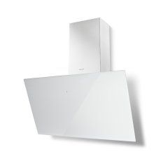 Hota decorativa Faber TWEET EV8 LED WH A80, tangentiala, 80 cm, Touch, 1 motor, 700 m3/h, 71 dB, filtru metalic, iluminare LED, clasa C, Alb