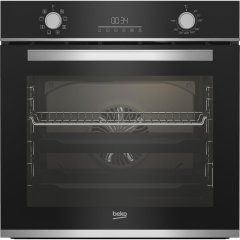 Cuptor incorporabil Beko BBIM13300XM, 72 L, 8 functii de gatire, Grill, Autocuratare catalitica, Display LED, Clasa A, Negru/inox