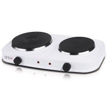 Plita electrica Sinbo SCO-5031, 1500 W, 2 zone de gatit, diametru zona 150 mm, termostat ajustabil
