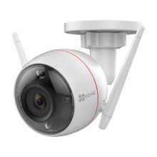 Camera IP supraveghere exterior Ezviz C3W, Color Night Vision, Light & Sound Alarm, Alb
