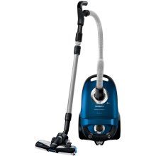 Aspirator cu sac Philips Performer Expert FC8727/09, 5 l, Tub telescopic metalic, 650 W, HEPA 13, Negru/Albastru
