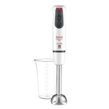 Mixer vertical Tefal Optitouch HB830138, 600 W, Functie Turbo, Picior metalic, Pahar gradat 800ml, Alb