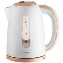 Fierbator de apa Concept RK2331, 1.7 L, 2200 W, Control al puterii, Sistem siguranta, Buton capac, Bej