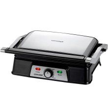 Gratar electric Concept GE2005, 1500W, temperatura reglabila, placi din teflon, Inox